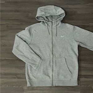 Grey Nike zip up sweater